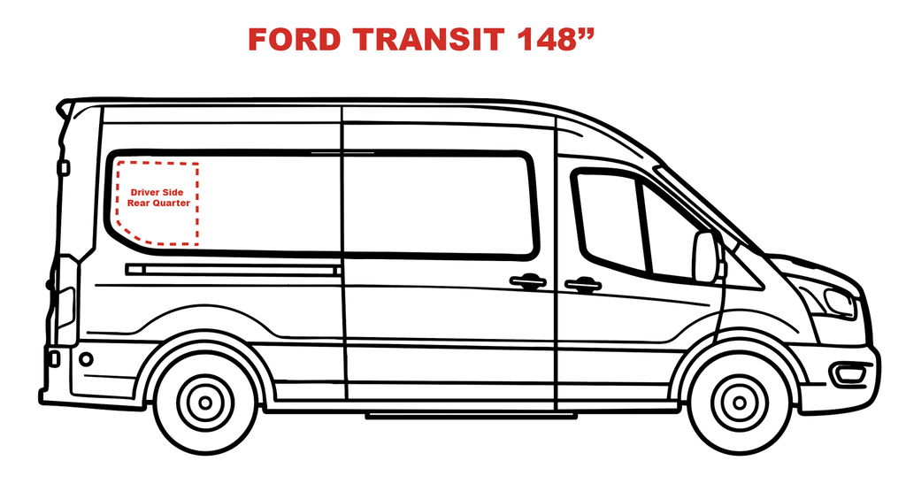 VWD Solid Fixed Glass OE Style Van Window ( DTT18008 )