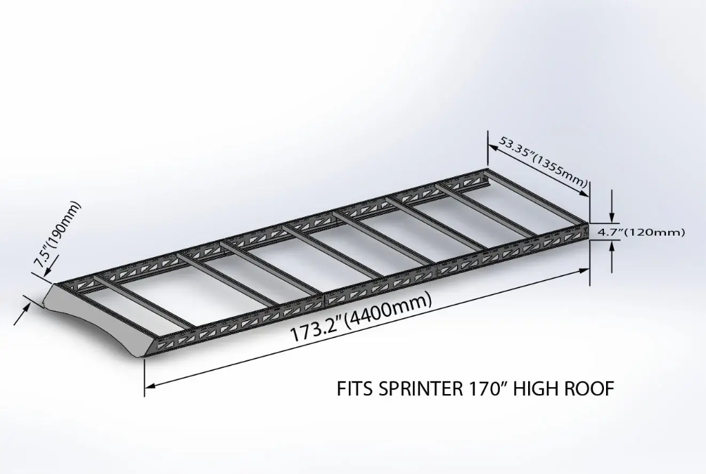 Sprinter Roof Rack - Mercedes Sprinter 170" High Roof