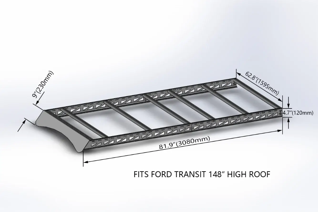 Ford Transit 148" High Roof - Modular Roof Rack
