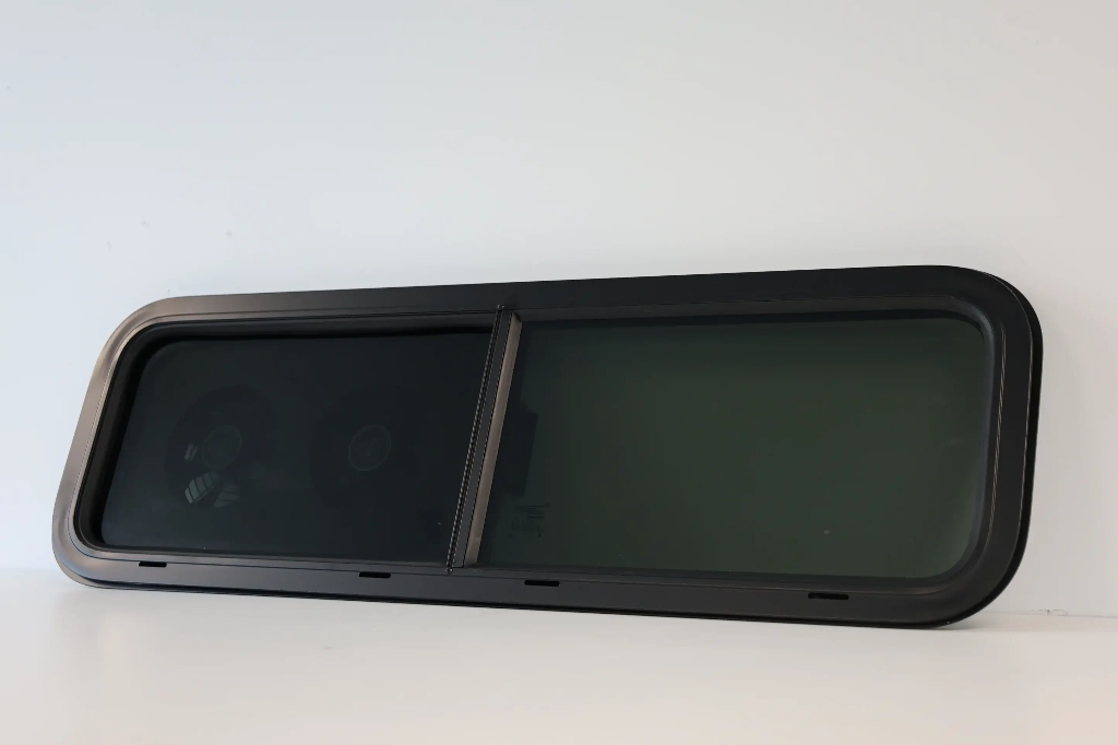 VW1033 Dual-Fan Half Slider Bunk Window