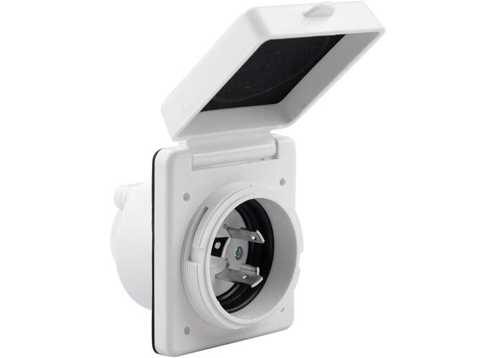 30A RV INLET - BLACK/WHITE