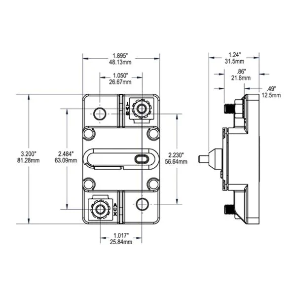 50A- 285 Series Solar Disconnect Breaker
