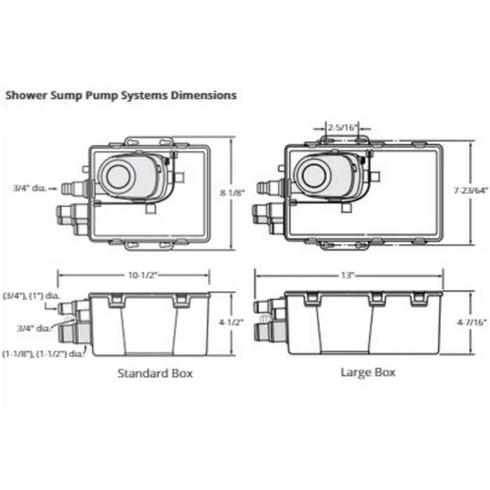 Attwood Shower Sump Box System 3