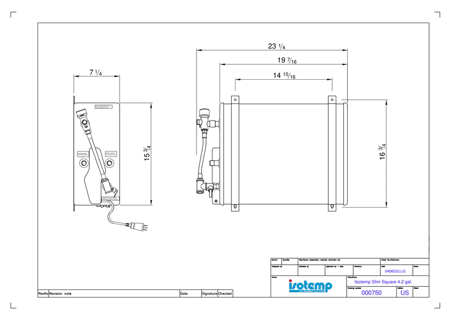 Isotemp Slim Water Heaters