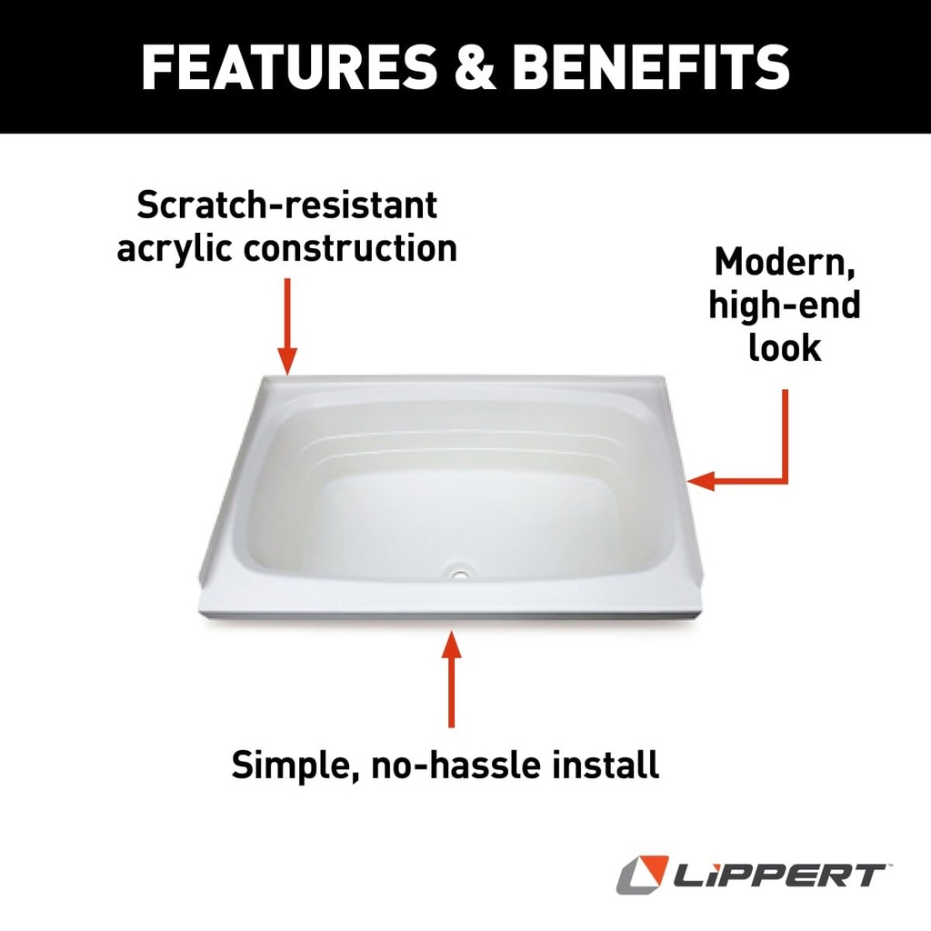 24" x 36" Bathtub - White