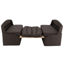 RV 38" Chocolate Dinette Booth with Table