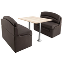 RV 38" Chocolate Dinette Booth with Table