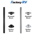 RV 44" Cappuccino Dinette Booth with Table