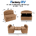 RV 40" Sand Dinette Booth with Table