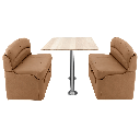 RV 40" Sand Dinette Booth with Table