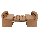 RV 40" Sand Dinette Booth with Table