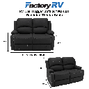 RV Wall Hugger Sofa 58" Manual Reclining Theater Seats