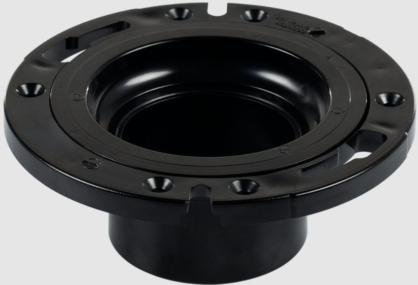 Holding Tank Fitting Spigot, Adjustable, Floor Flange