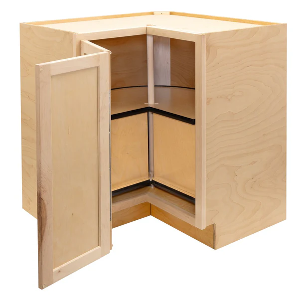 RV Lazy Susan Base Cabinet | Unfinished Maple
