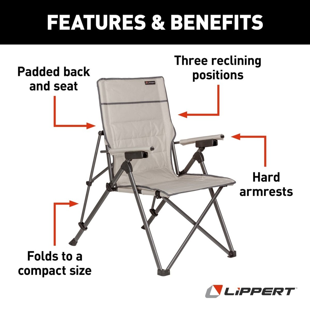 Lippert Sun Soaker™ Reclining Camping Chair