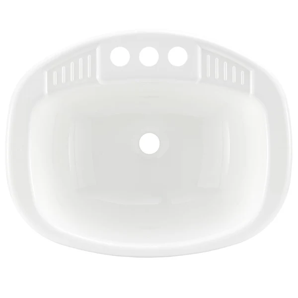 ToughGrade Single Bowl 20" Long x 16" Wide Bathroom Sink