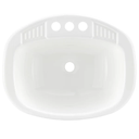 ToughGrade Single Bowl 20" Long x 16" Wide Bathroom Sink