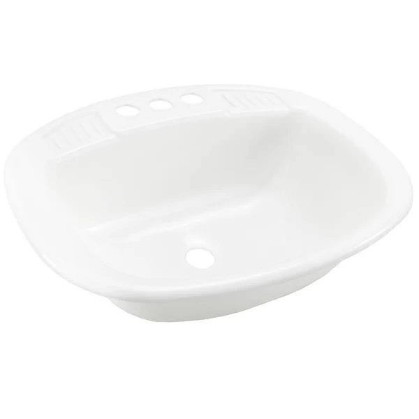 ToughGrade Single Bowl 20" Long x 16" Wide Bathroom Sink