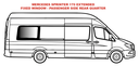 Fixed window - Passenger Side Rear Quarter - MERCEDES SPRINTER 170, 170 EXT