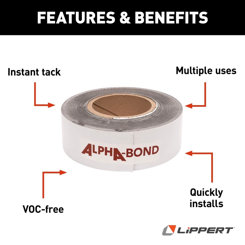 ALPHABOND TPO Tape 2" x 50', White