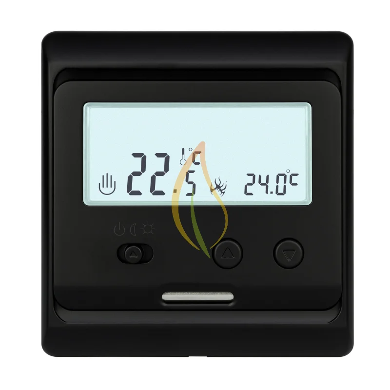 M3 thermostat 12V AC/DC, black - For 12V Heating Film