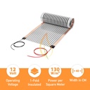 M3 thermostat 12V AC/DC, black - For 12V Heating Film