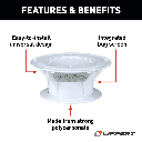 Lippert 360 Siphon® RV Roof Vent Cap - White