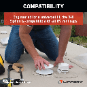 Lippert 360 Siphon® RV Roof Vent Cap - White