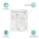 Exterior Shower Dura Faucet - White