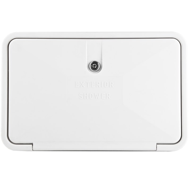 Exterior Shower Dura Faucet - White