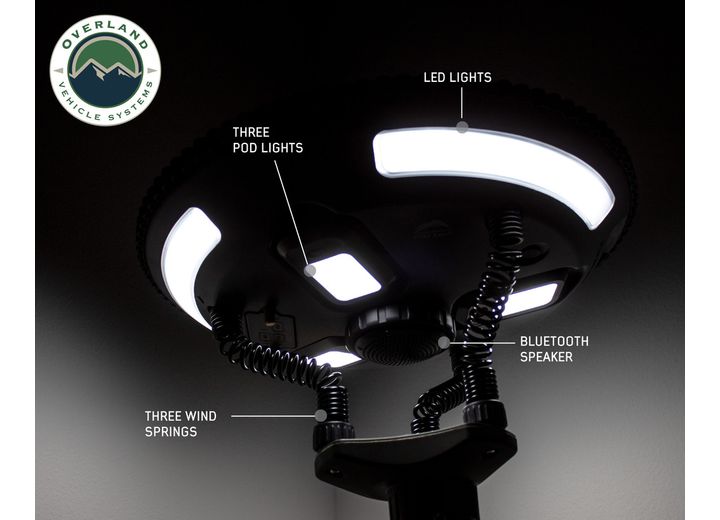 SOLAR LAMP & SPEAKER - WILD LAND CAMPING GEAR