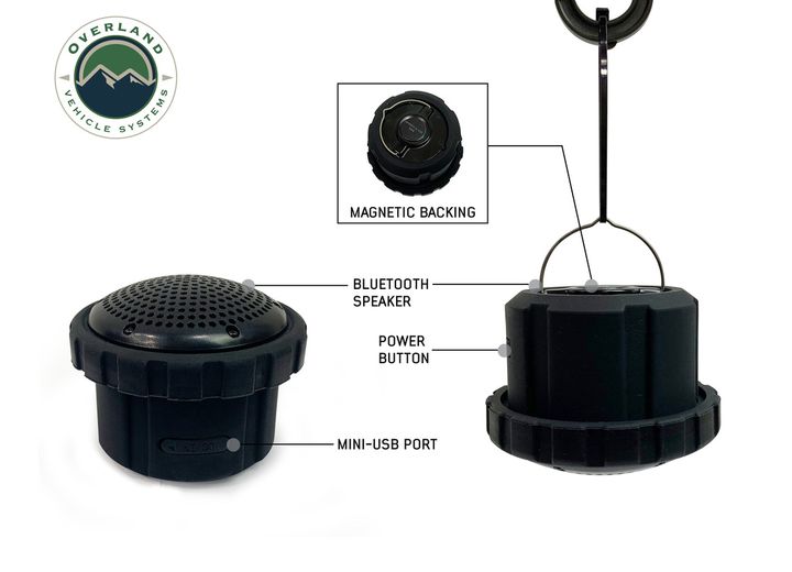 SOLAR LAMP & SPEAKER - WILD LAND CAMPING GEAR