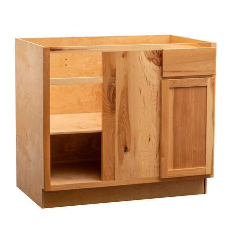 RV Blind Base Corner Cabinet | Rustic Hickory