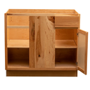 RV Blind Base Corner Cabinet | Rustic Hickory