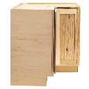 RV Lazy Susan Base Cabinet Rustic Hickory