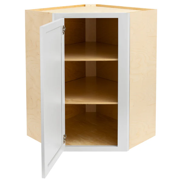 RV Corner Wall Cabinet | Pure White