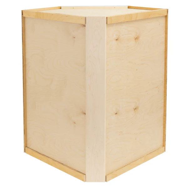 RV Corner Wall Cabinet | Pure White