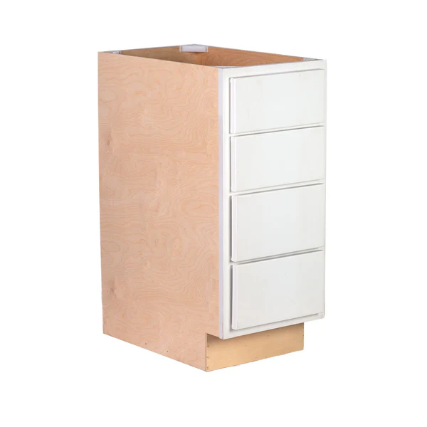 RV 4 Drawer Base Cabinet | Pure White
