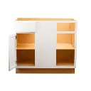 MRV Blind Base Corner Cabinet | Pure White