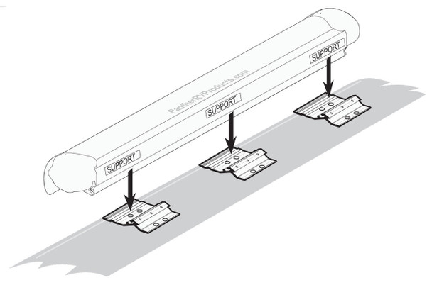 Universal - Fiamma RV Awning Installation Adapter Bracket - 98655-855 