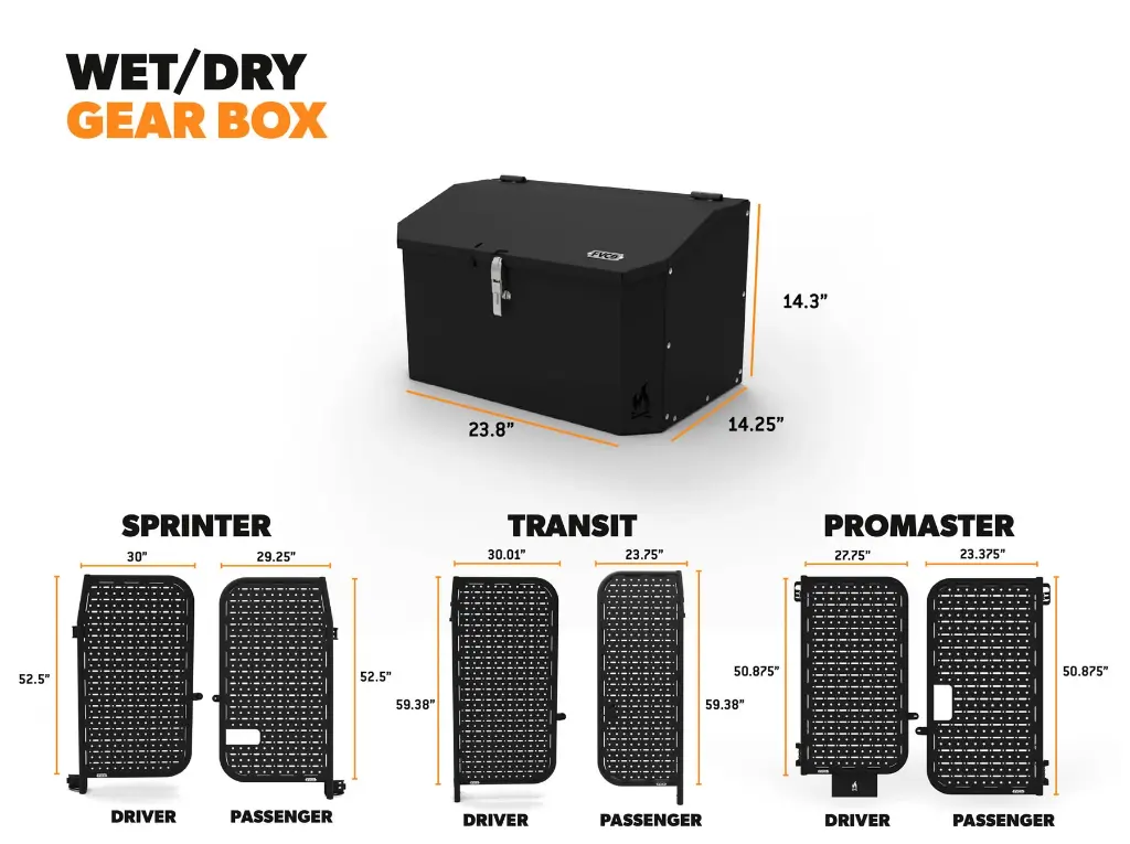 ADVENTURE VAN WET/DRY GEAR BOX - FVCO