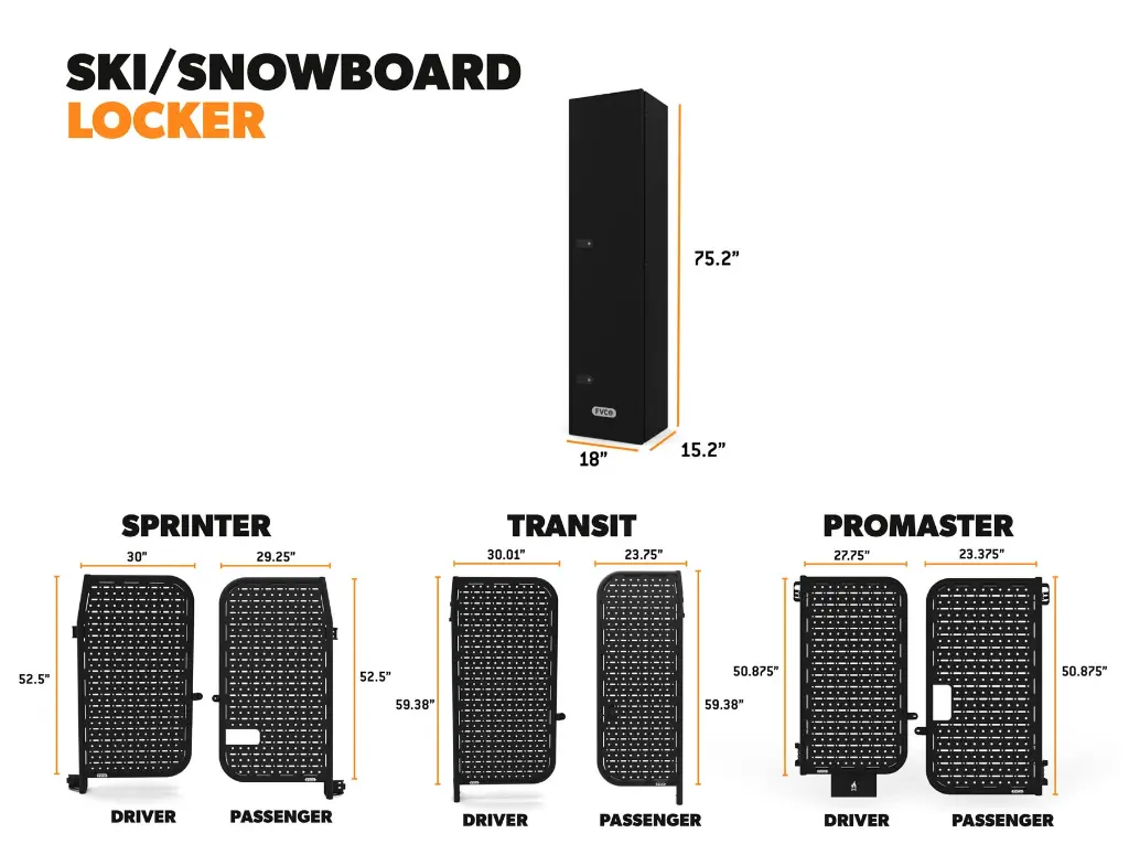 Adventure Van Ski & Snowboard Locker - FVCO