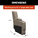 Thomas Payne® Signature Seismic Series RV Theater Seating Center Console - 5"