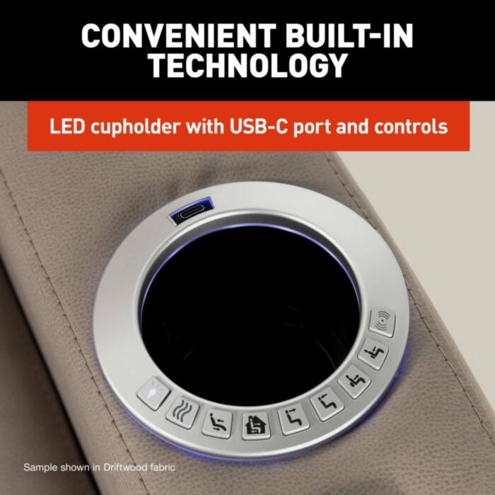 Thomas Payne® Signature Seismic Series RV Theater Seating Recliner - Left Arm