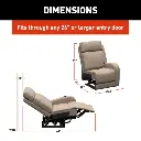 Thomas Payne® Signature Seismic Series RV Theater Seating Recliner - Left Arm