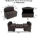 RV Dinette Booth with Table | 40" Chocolate