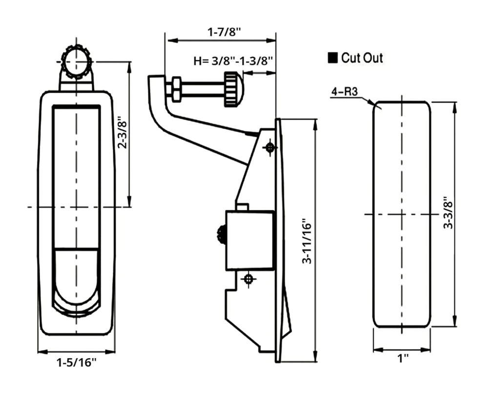 Compression Cabinet Latch