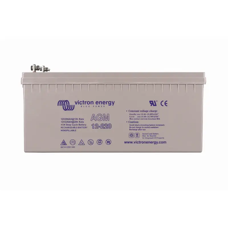 Victron Energy – 12V/220Ah Deep Cycle AGM Battery - Group 8D