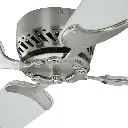 RV Ceiling Fan | 36" Brushed Nickel with White Blades | 12 Volt