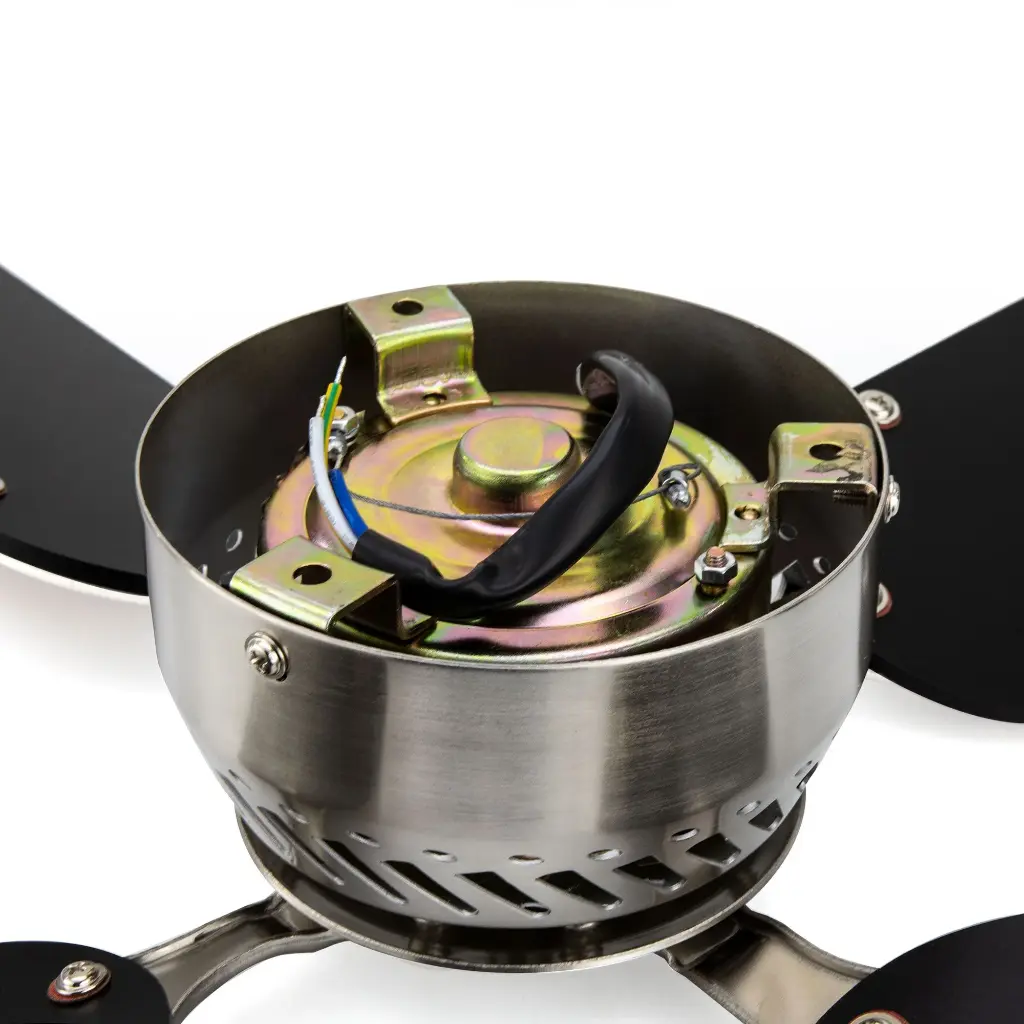 RV Ceiling Fan | 36" Brushed Nickel with White Blades | 12 Volt